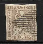 Zwitserland 1854 - AFA 27x - Gebruikt Zwrot pieniędzy