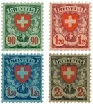 Zwitserland 1924 - Michel 194/197x - Ongebruikt Rabat