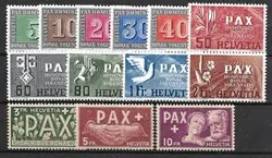 Ekspresowa dostawa Zwitserland 1945 - AFA 449-461 - Postfris