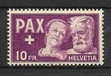 Zwitserland 1945 - AFA 461 - Postfris Rabat