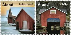Wysoka jakość Åland - Boat houses - Postfrisse serie van 2