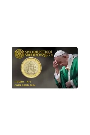 Vaticaan 2024 1 Euro in coincard Nummer 3 Premium
