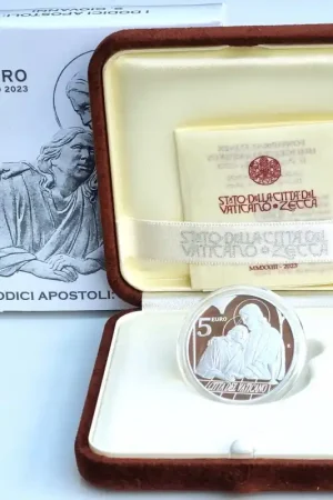 Vaticaan 2023 5 euro 'de 12 apostelen- S. Giovanni' Proof Ekspresowa dostawa