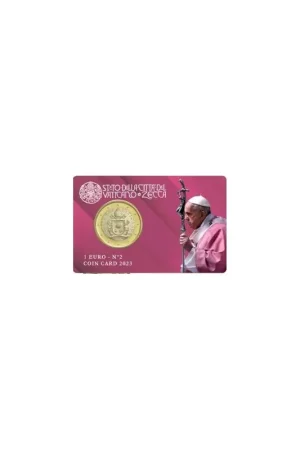 Vaticaan 2023 1 Euro in coincard Nummer 2 Oryginalny