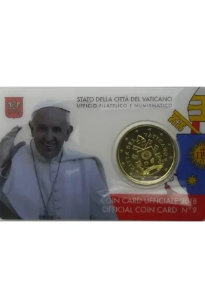 Zamów teraz Vaticaan 2018 50 Cent in coincard Nummer 9