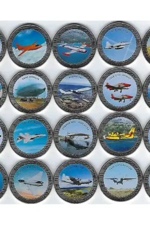 Kup teraz Spanje 2020 20x 1½ euro serie vliegtuigen, inclusief opbergboek