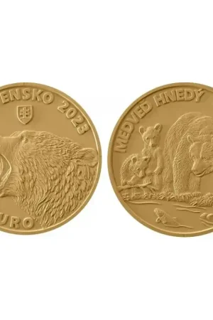 Slowakije 2023 5 euro 'de Bruine beer' Unc Bezpieczna płatność