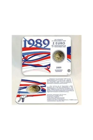 Slowakije 2009 2 Euro Vrijheid en democratie Bu in blister Tylko dziś