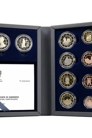 San Marino 2025 Proofset inclusief 2 x 2 euro comm. Oferta limitowana