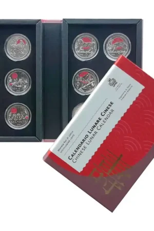 San Marino 2025 12 x 10 Euro 'Chinese maankalender' Unc in cassette Ostatnia szansa