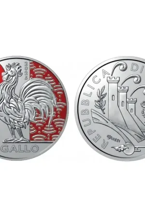 San Marino 2025 10 Euro 'Jaar van de haan' Unc Wyprzedaż