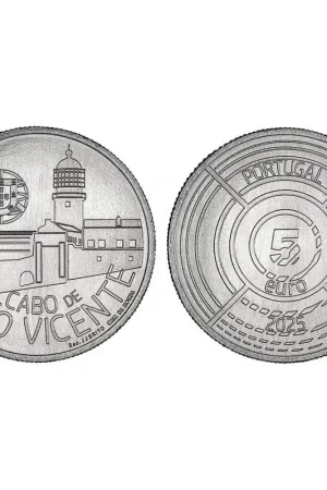 Portugal 2025 5 euro 'Kaap St. Vincent' Unc Wysoka jakość