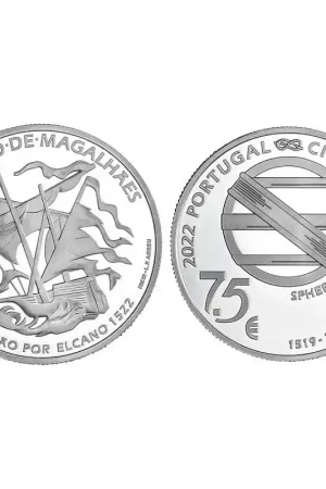 Autentyczny Portugal 2022 7½ euro 'Fernao de Magalhaes' Unc