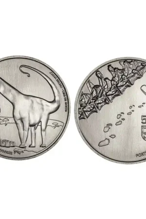 Promocja Portugal 2021 5 Euro 'Dinosuarus' Unc