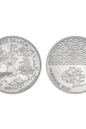 Najlepsza cena Portugal 2021 5 Euro 'Arte da Laca' Unc