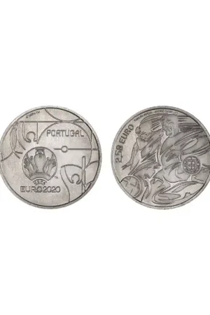 Portugal 2020 2½ euro 'Uefa Euro 2020' Unc Tylko dziś