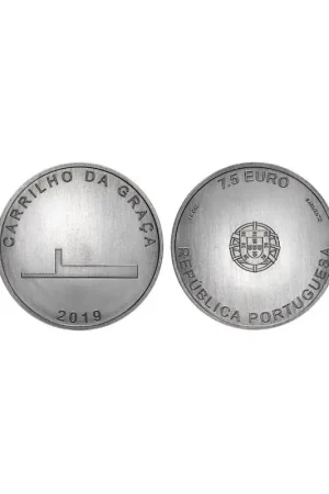 Portugal 2019 7½ euro Architectuur 'Carrilho da graca' Unc Zwrot pieniędzy