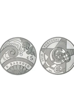 Portugal 2018 5 euro Het Baroque jaar Unc Ostatnia szansa
