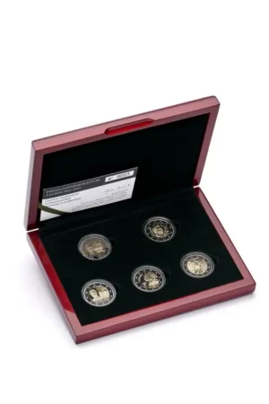 Proofset Luxemburg 2023 2 euromunten 2022-2023 met Slowaaks muntteken. Ekspresowa dostawa