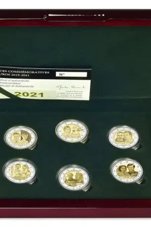 Proofset Luxemburg 2021 2 euromunten 2019-2021 Wyprzedaż