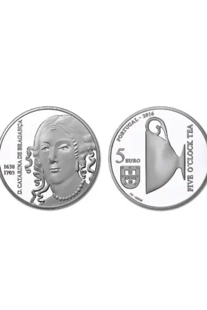 Zwrot pieniędzy Portugal 2016 5 euro Cararina of Braganca Unc