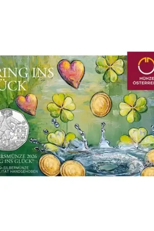 Oostenrijk 2026 5 Euro 'Spring ins glück Zilver in blister Ekspresowa dostawa