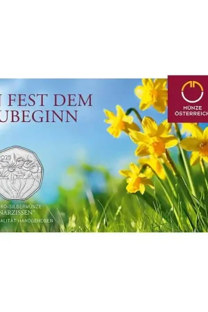 Oostenrijk 2025 5 Euro 'Pasen - Ein fest dem Neubeginn (Narcissen)' Zilver in blister Zamów teraz