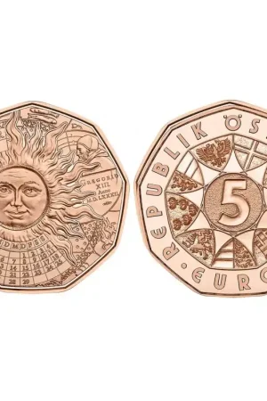 Oryginalny Oostenrijk 2024 5 Euro'365 dagen en 1 dag geluk' Unc