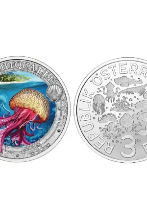 Oostenrijk 2024 3 euro 'Lichtgevende kwal Unc Darmowa dostawa