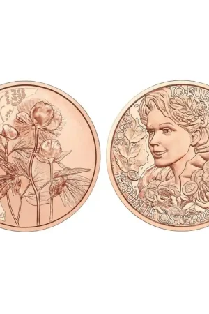 Oostenrijk 2024 10 Euro 'Pioenroos' Unc Rabat