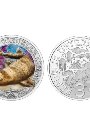 Oostenrijk 2023 3 euro 'Zwel Haai' Unc Tani