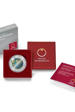 Bezpieczna płatność Oostenrijk 2023 25 euro 'Opwarming van de aarde' Proof