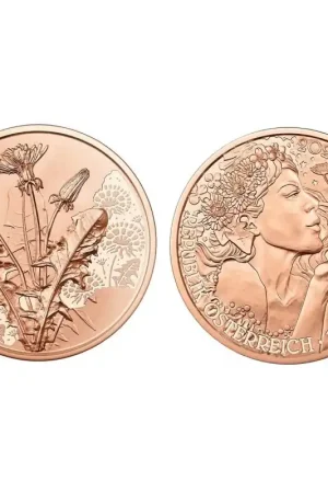 Ostatnia szansa Oostenrijk 2022 10 Euro 'de Paardenbloem' Unc
