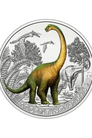 Darmowa dostawa Oostenrijk 2021 3 euro 'Argentinosaurus' Unc