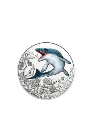 Oostenrijk 2020 3 euro Mosasaurus Unc Darmowa dostawa