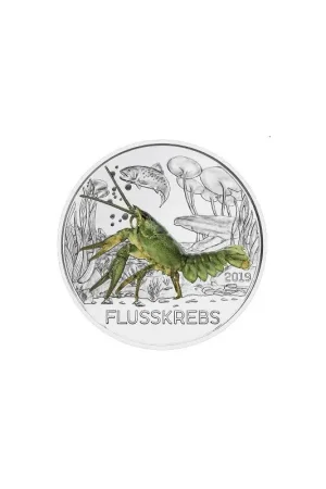 Autentyczny Oostenrijk 2019 3 euro Rivierkreeft Unc