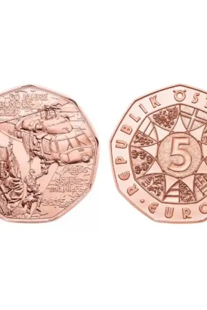 Oostenrijk 2015 5 Euro Strijdkrachten Unc Szybka dostawa