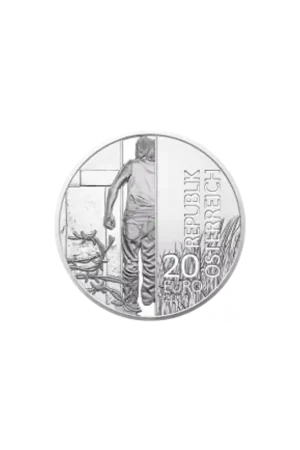 Oostenrijk 2014 20 Euro 25 jaar val ijzeren gordijn Autentyczny