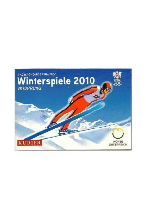 Oostenrijk 2010, 5 Euro Skispringer in Blister Zamów teraz