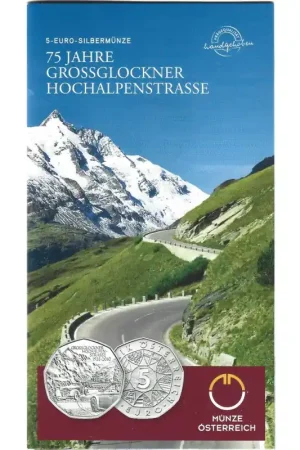 Darmowa dostawa Oostenrijk 2010 5 Euro 75 Jahre Grossglockner in Blister