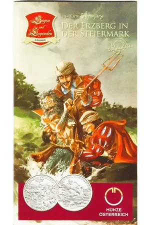 Promocja Oostenrijk 2010 10 Euro Der Erzberg in der Steiermark in Blister