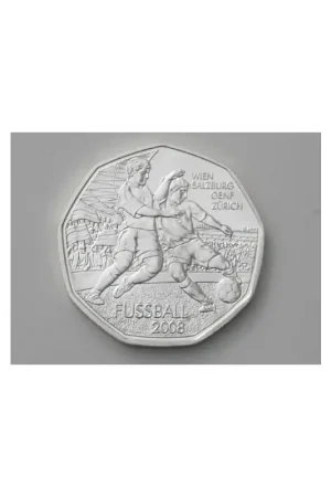 Oostenrijk 2008, 5 Euro Fussball Wien etc. Nowość