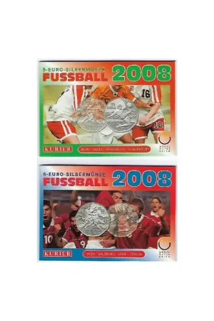 Oostenrijk 2008 5 euro, Fussball in Blister (2 stuks) Popularny