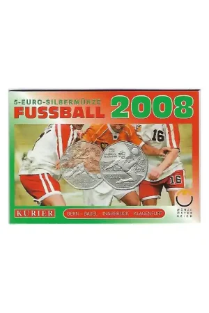 Tylko dziś Oostenrijk 2008 5 euro, Fussball Bern etc. in blister