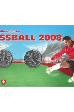 Premium Oostenrijk 2008 5 Euro EK voetbal in Blister
