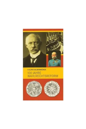 Oostenrijk 2007, 5 Euro 100 jahre rechtsreform In blister Nowość