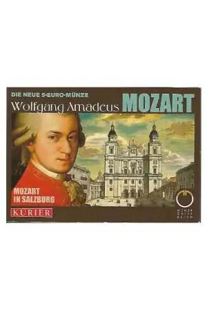 Oferta Oostenrijk 2006 5 euro, Wolfgang Amadeus Mozart In blister Mozart in Salzburg