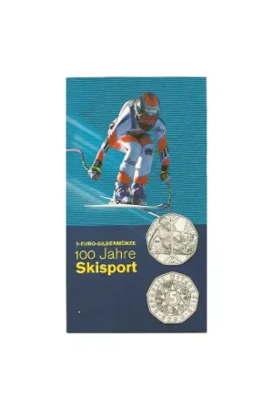 Oostenrijk 2005, 5 Euro 100 Jahre sport in Blister Kup teraz