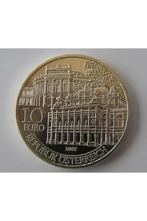 Oostenrijk 2005, 10 Euro Wiederöffnung von Burg und Oper 1955 Szybka dostawa