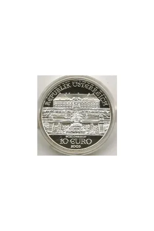 Bezpieczna płatność Oostenrijk 2003, 10 Euro Schloss Hof Proof